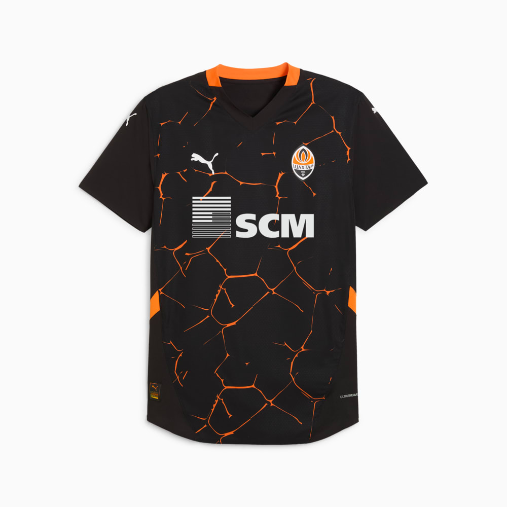 Зображення Puma Футболка FC Shakhtar Donetsk 24/25 Away Jersey Men (Authentic) #1: PUMA Black-Rickie Orange