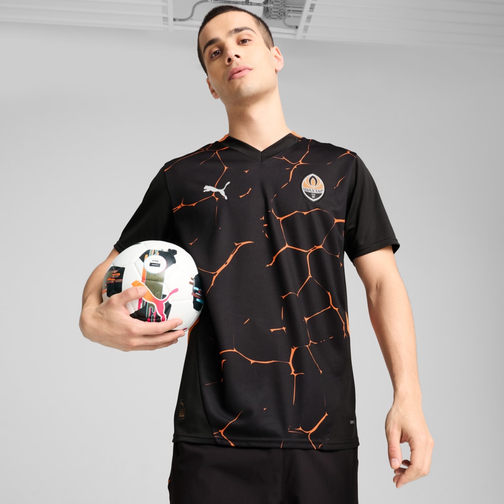 Зображення Puma Футболка FC Shakhtar Donetsk 24/25 Away Jersey Men #1: PUMA Black-Rickie Orange