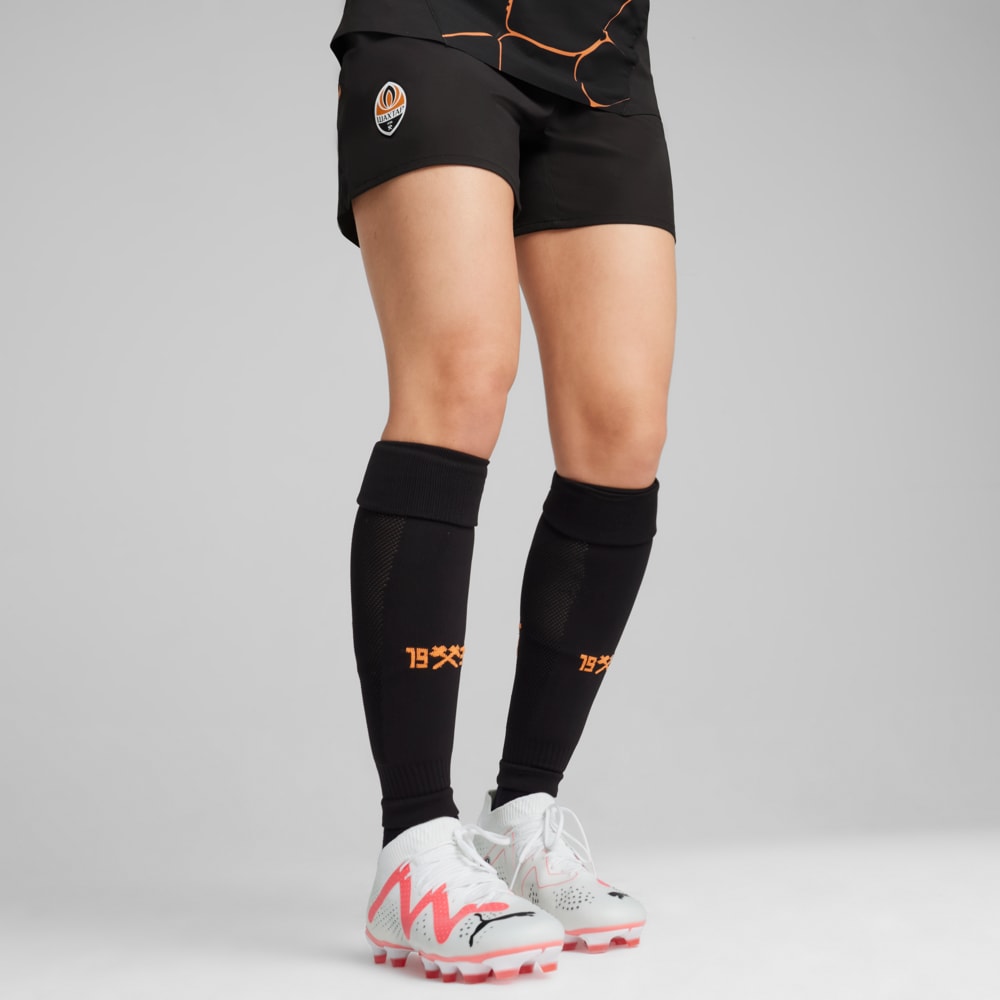 Изображение Puma Шорты FC Shakhtar Donetsk Shorts Women #1: PUMA Black-Rickie Orange