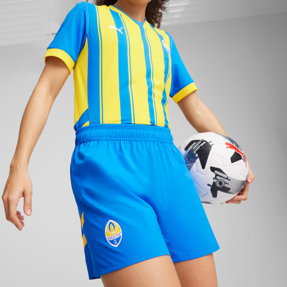 Изображение Puma Шорты FC Shakhtar Donetsk Shorts Women #2: Racing Blue-Faster Yellow