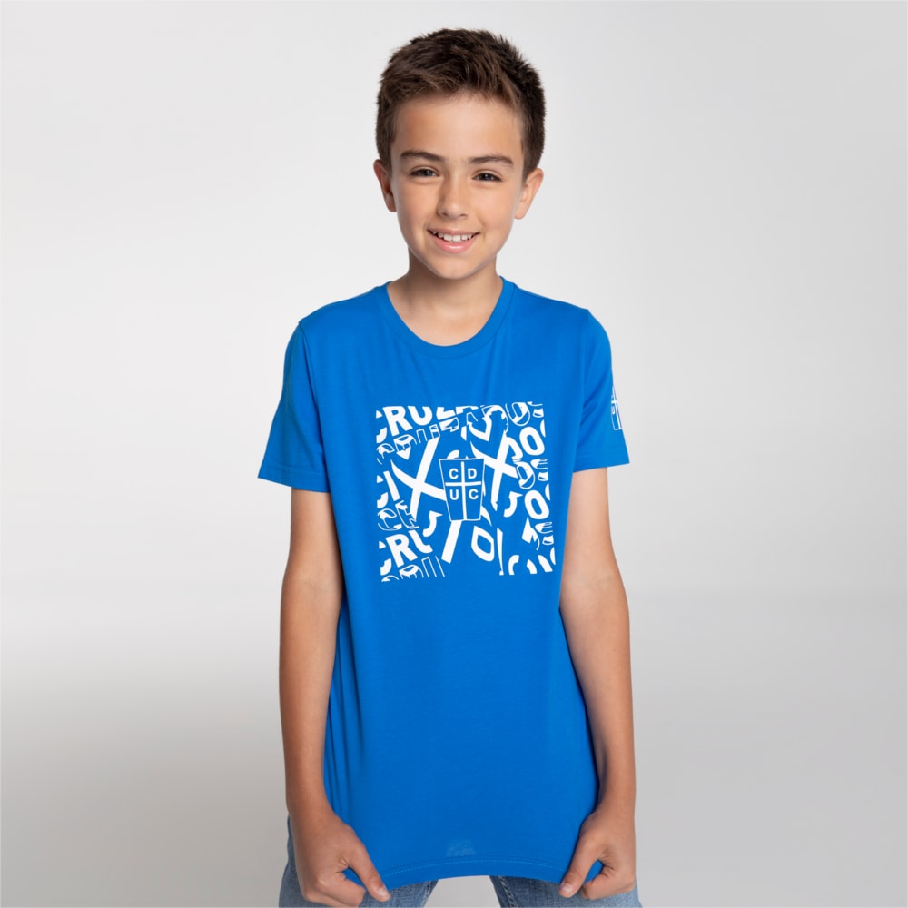 Polera Universidad Catolica FtblCore para ninos y jovenes