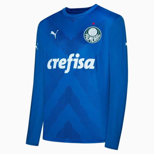 Image PUMA Camisa Palmeiras 2023 Manga Longa Goleiro Home Torcedor Masculina