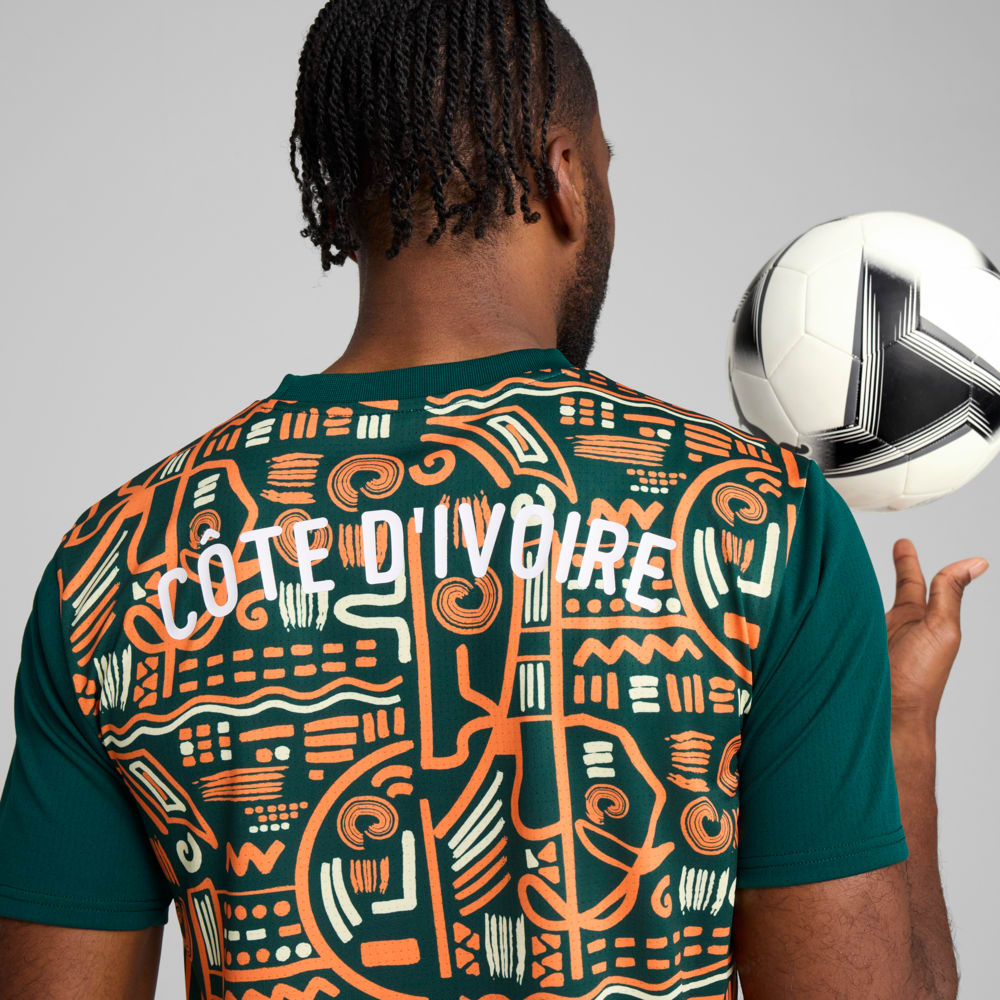 Image PUMA Camisa Pré-Jogo Costa do Marfim 2025 Masculina #1