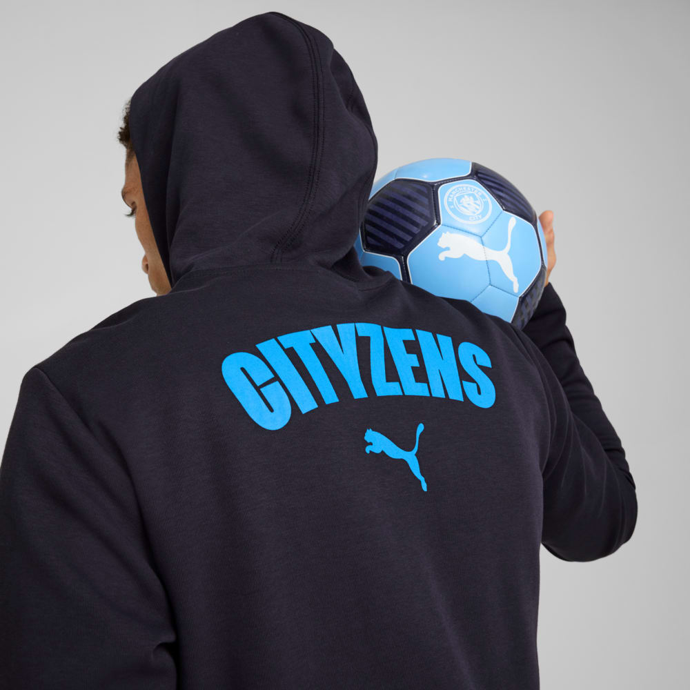 Зображення Puma Кофта Manchester City Casuals Hooded Jacket Men #2: New Navy-Magic Blue
