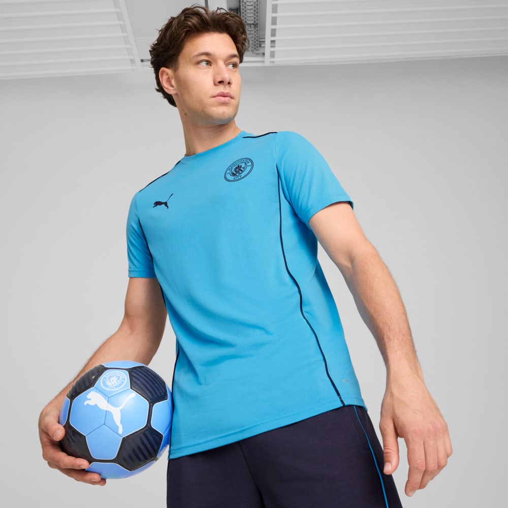 Изображение Puma Футболка Manchester City Casuals Tee Men #1: Magic Blue-New Navy