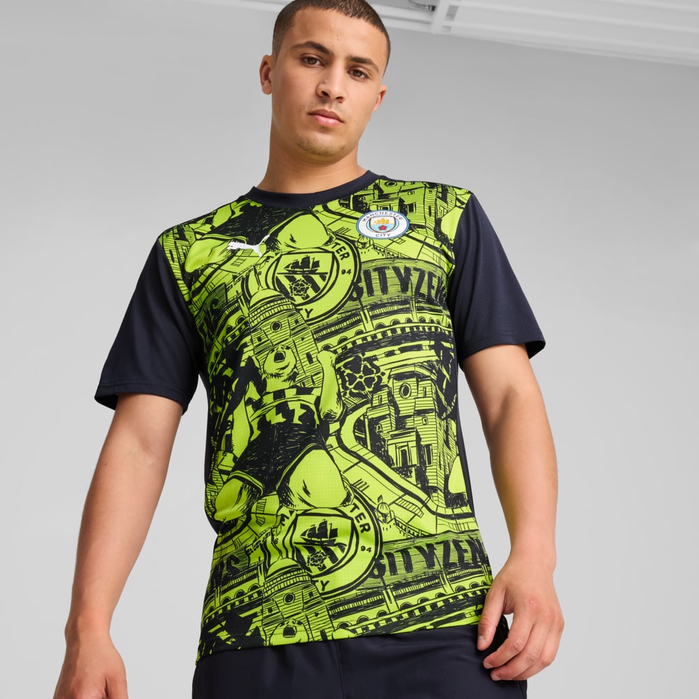 Image PUMA Camisa Pré-Jogo Manchester City Masculina #1