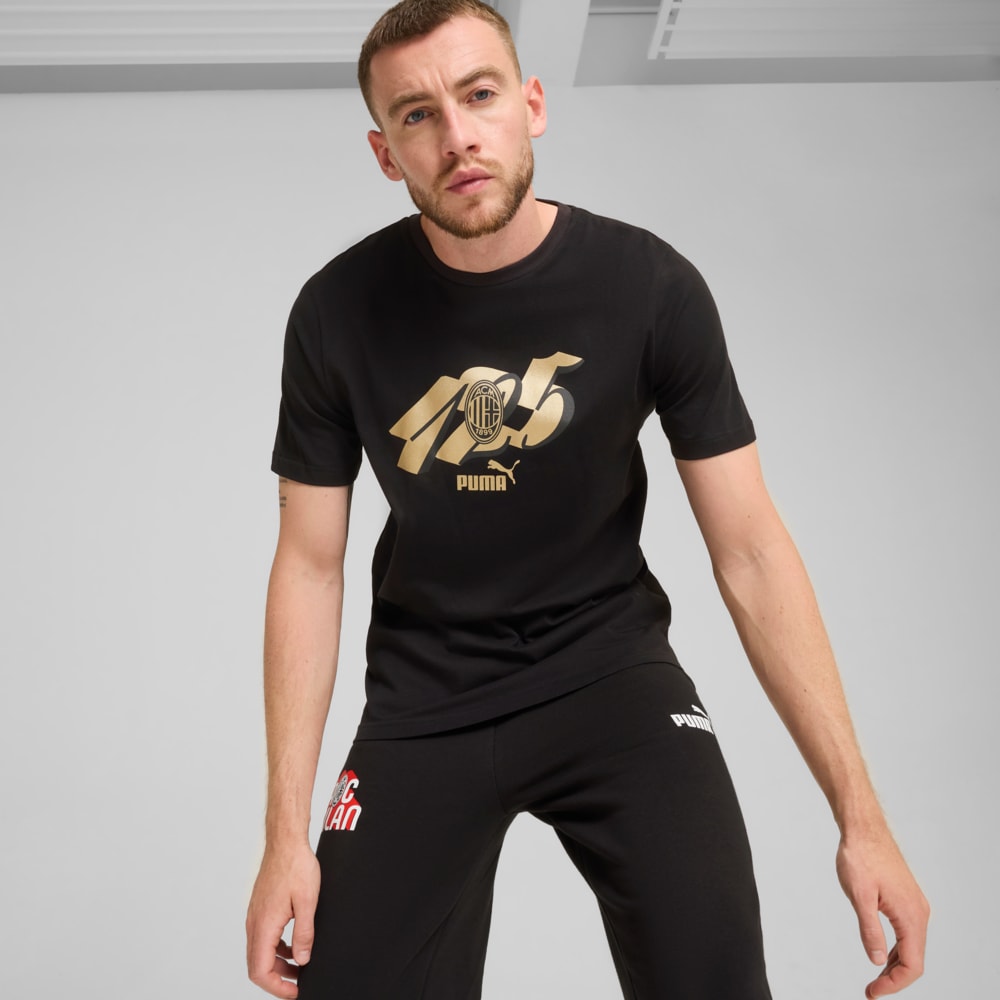 Изображение Puma Футболка AC Milan ftblCULTURE Tee Men #1: PUMA Black-PUMA Gold