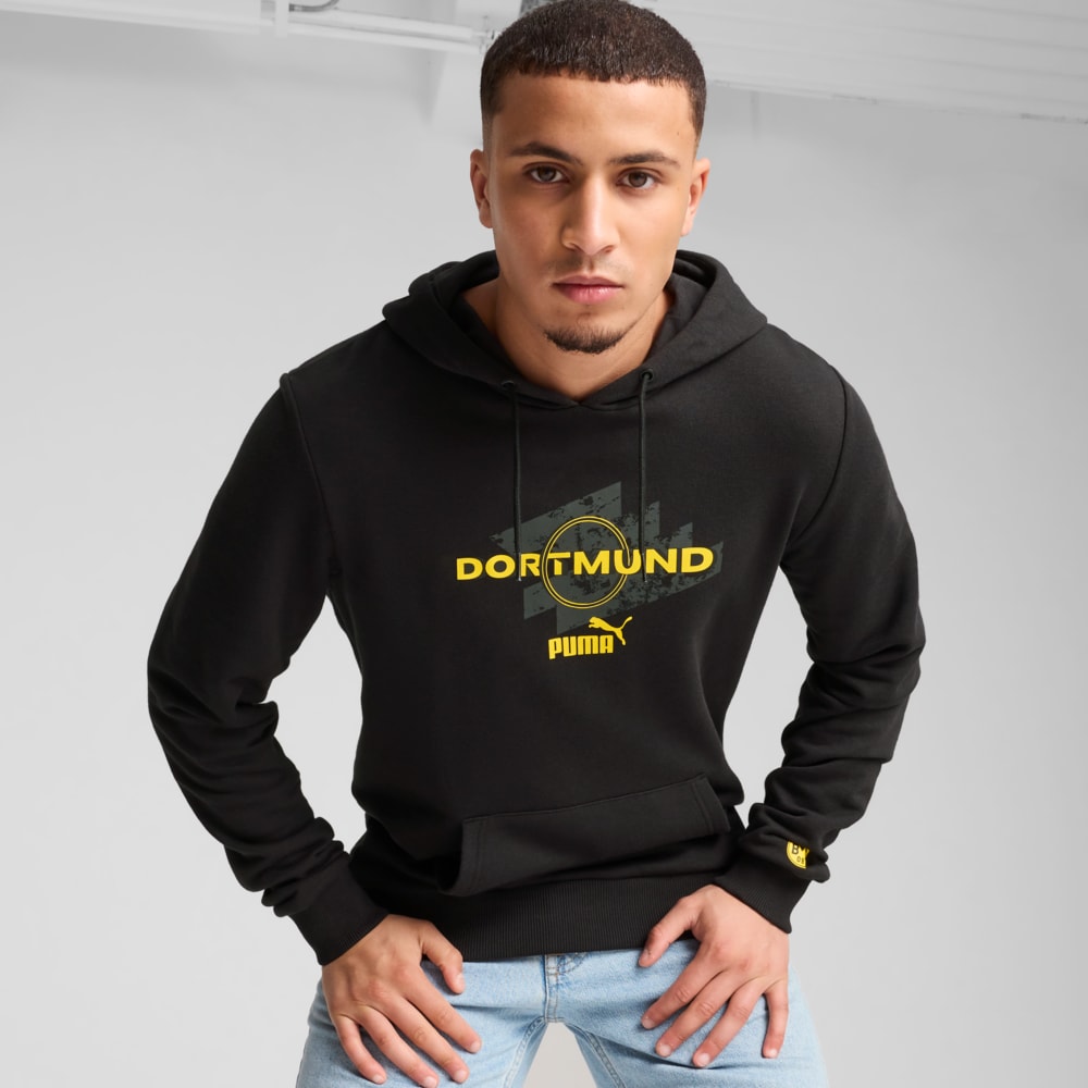 Зображення Puma Худі Borussia Dortmund ftblCULTURE Hoodie Men #1: PUMA Black-Faster Yellow