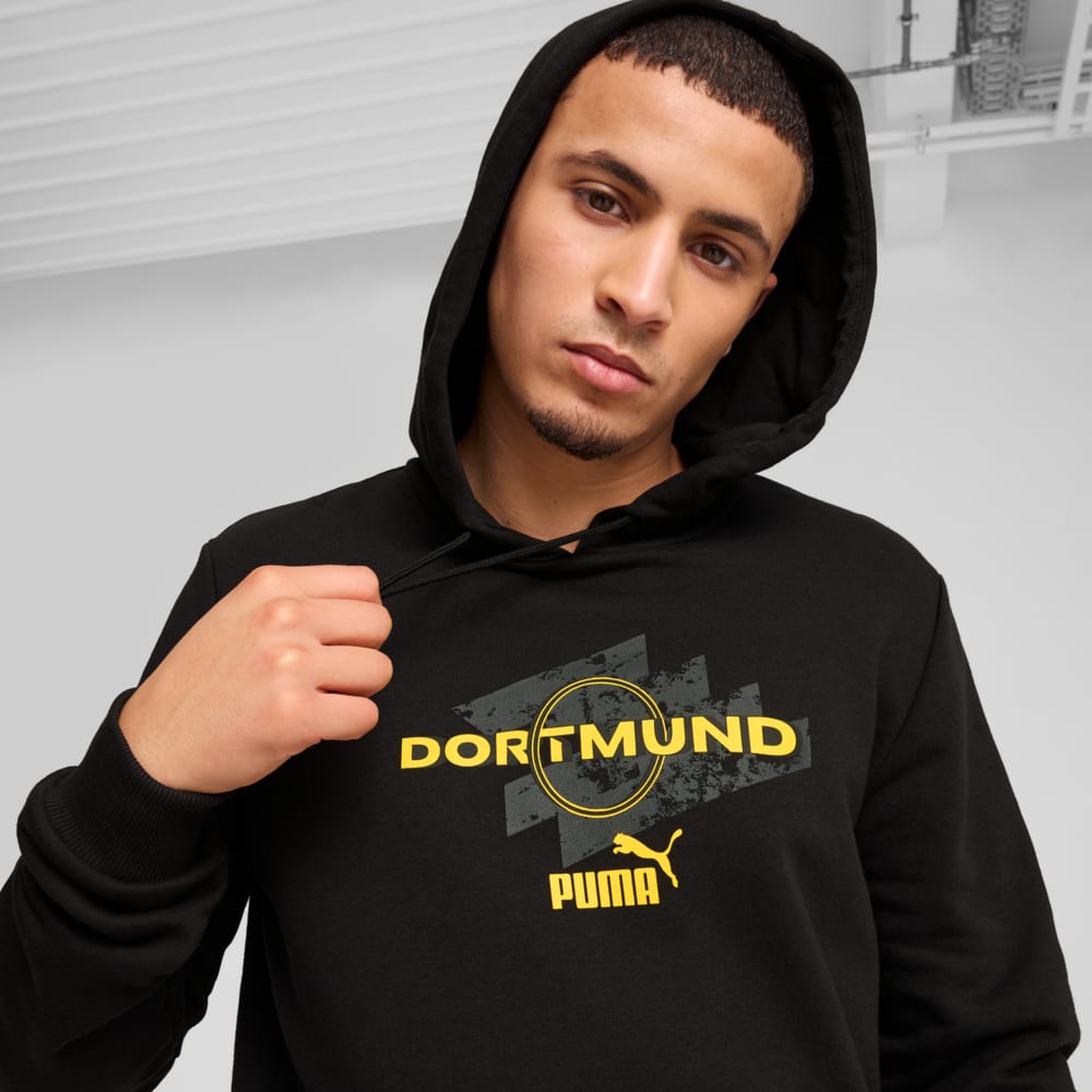 Зображення Puma Худі Borussia Dortmund ftblCULTURE Hoodie Men #2: PUMA Black-Faster Yellow
