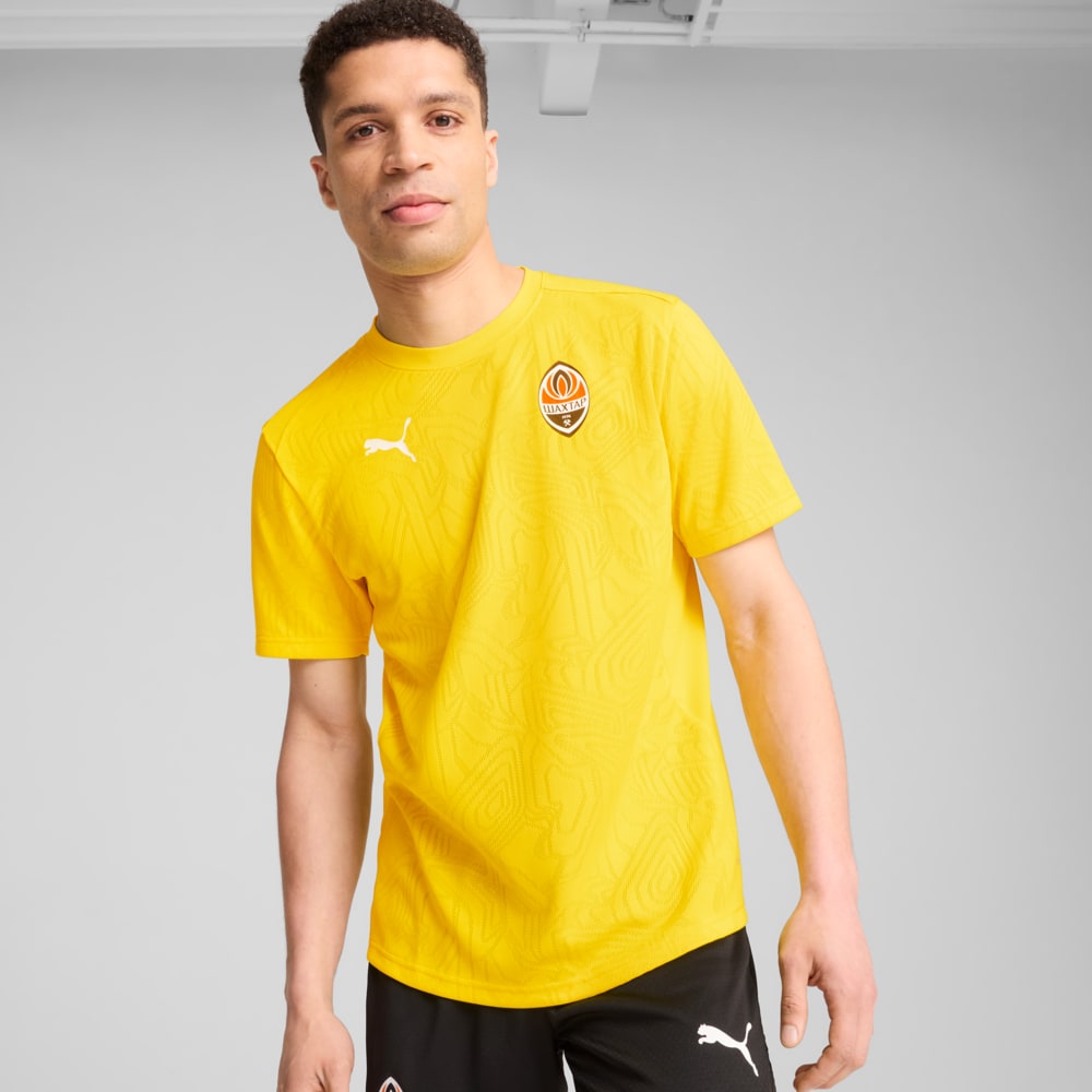 Изображение Puma Футболка FC Shakhtar Donetsk Training Jersey Men #1: Faster Yellow-PUMA White