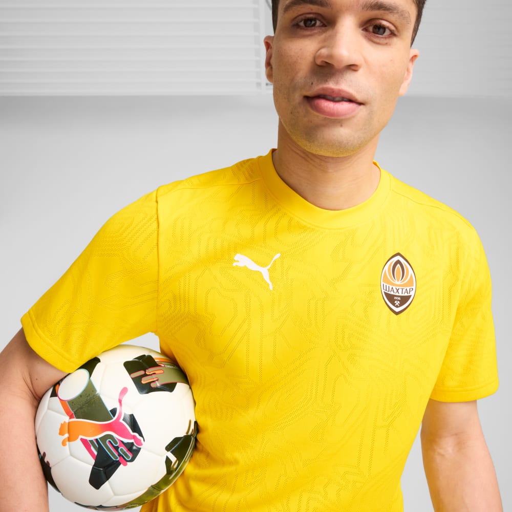 Изображение Puma Футболка FC Shakhtar Donetsk Training Jersey Men #2: Faster Yellow-PUMA White