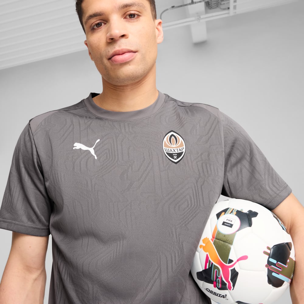 Зображення Puma Футболка FC Shakhtar Donetsk Training Jersey Men #2: Cast Iron-PUMA White