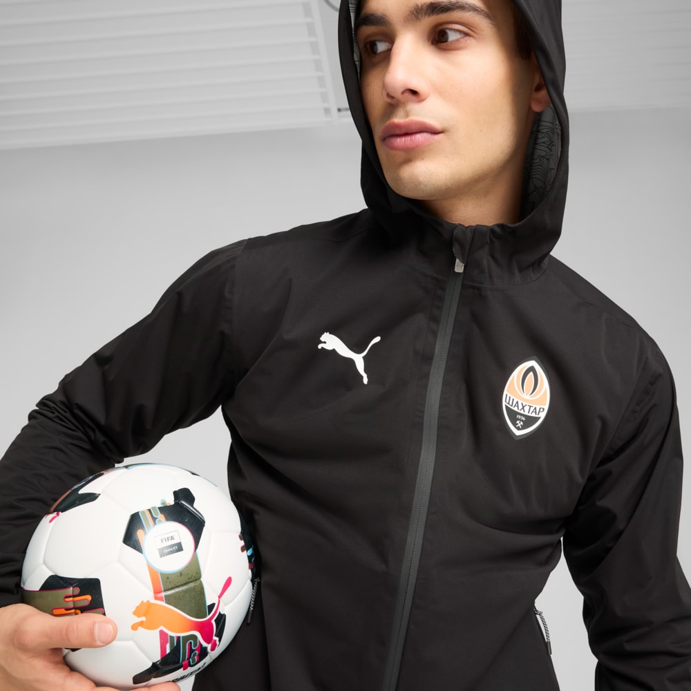 Зображення Puma Куртка FC Shakhtar Donetsk Training Rain Jacket Men #2: Puma Black-Puma White