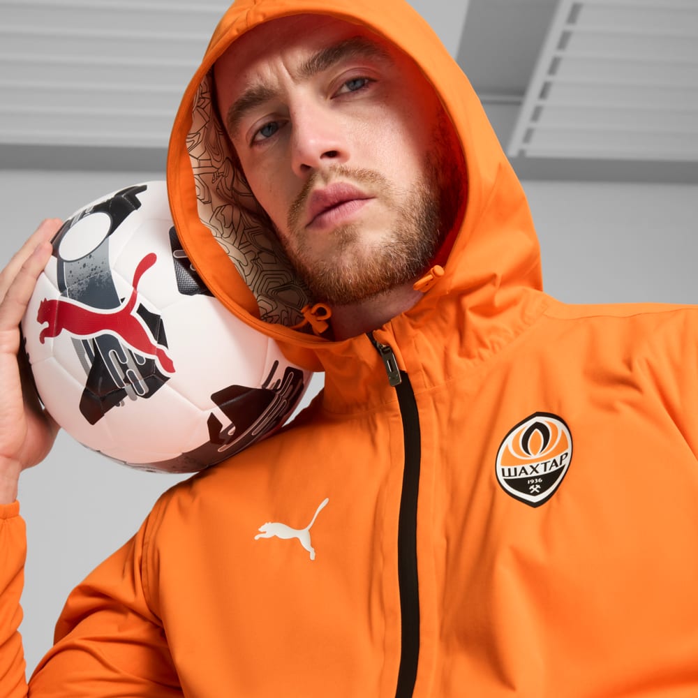 Зображення Puma Куртка FC Shakhtar Donetsk Training Rain Jacket Men #2: Rickie Orange-PUMA White