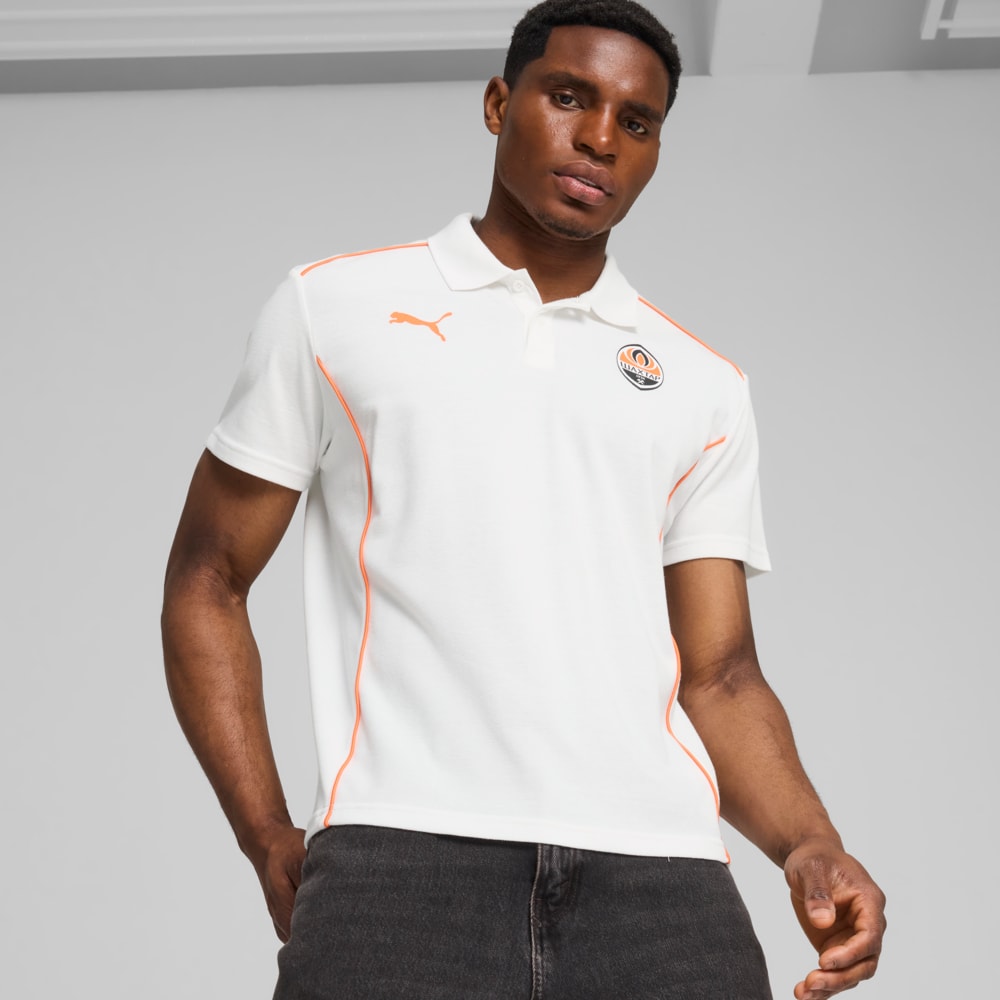 Изображение Puma Поло FC Shakhtar Donetsk Casuals Polo Men #1: PUMA White-Rickie Orange