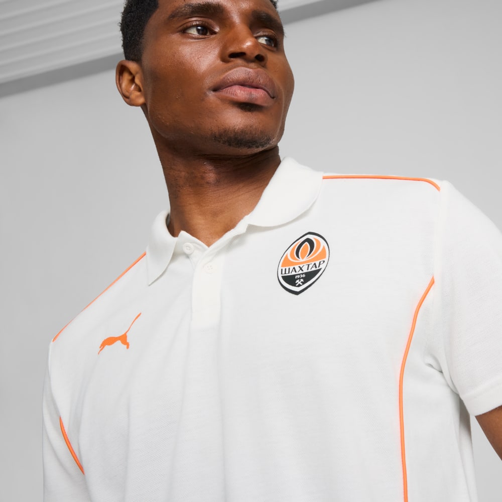 Изображение Puma Поло FC Shakhtar Donetsk Casuals Polo Men #2: PUMA White-Rickie Orange
