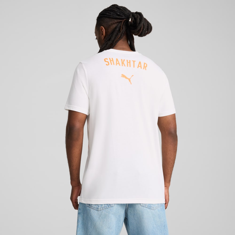 Изображение Puma Футболка FC Shakhtar Donetsk Casuals Tee Men #2: PUMA White-Rickie Orange
