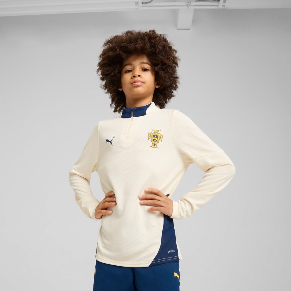 Image PUMA Blusa de Treino Quarter-Zip Portugal Juvenil #1