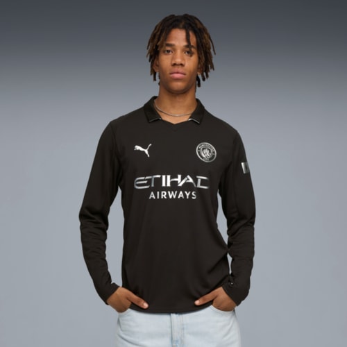 Лонгслив Manchester City 25/26 Long Sleeve Away Jersey Men