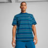 Изображение Puma Футболка Manchester City MMQ Striped Tee Men #1: Sailing Blue-Tropical Blue