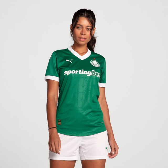 Image PUMA Camisa Palmeiras Jogadora HOME 2025 Feminina