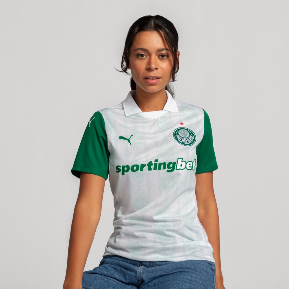 Image PUMA Camisa Palmeiras Torcedora AWAY 2025 Feminina #1