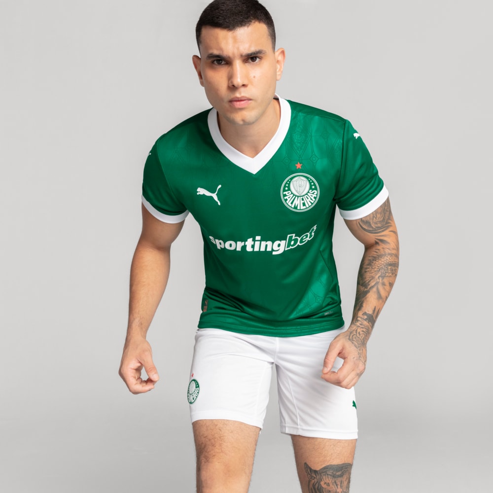 Image PUMA Shorts Palmeiras Jogador HOME 2025 #2