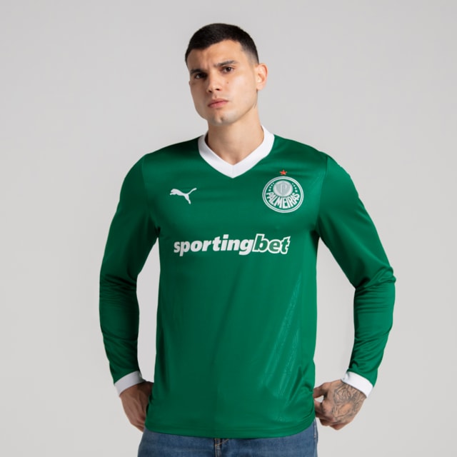 Image PUMA Camisa Palmeiras Manga Longa HOME Torcedor 2025