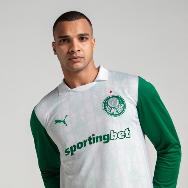 Image PUMA Camisa Palmeiras Manga Longa AWAY Torcedor 2025
