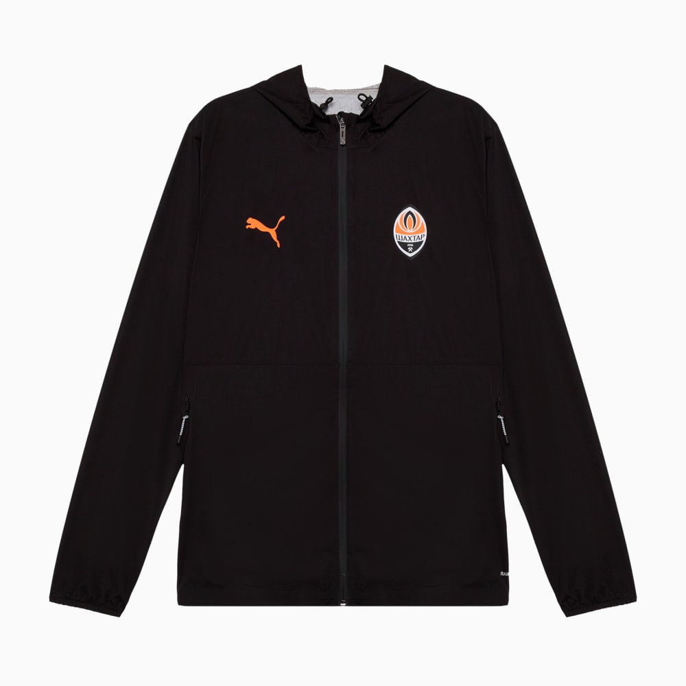 Зображення Puma Куртка FC Shakhtar Donetsk Training Rain Jacket #1: PUMA Black-Rickie Orange