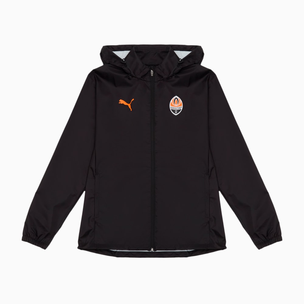 Зображення Puma Куртка FC Shakhtar Donetsk Training All-Weathr Jacket #1: PUMA Black-Rickie Orange