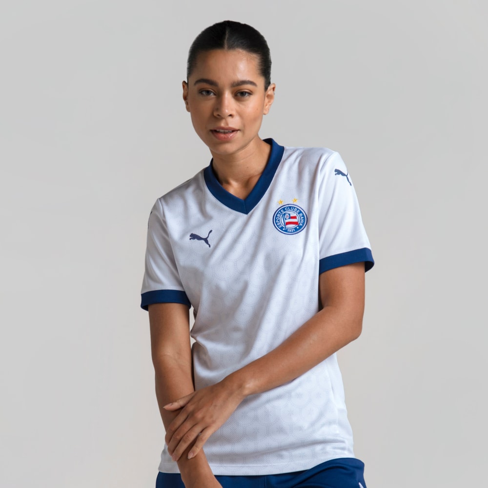 Image PUMA Camisa Bahia Torcedor Home 2025 Feminina #1