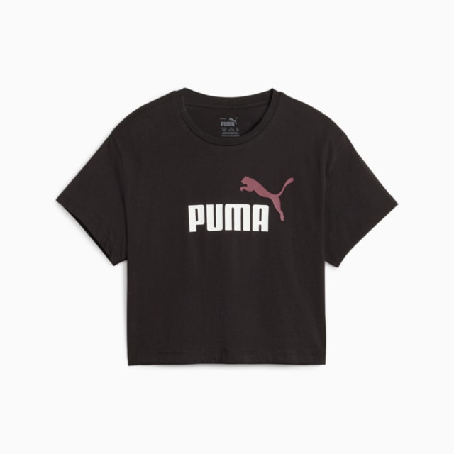 Image PUMA Camiseta Cropped com Logotipo Juvenil