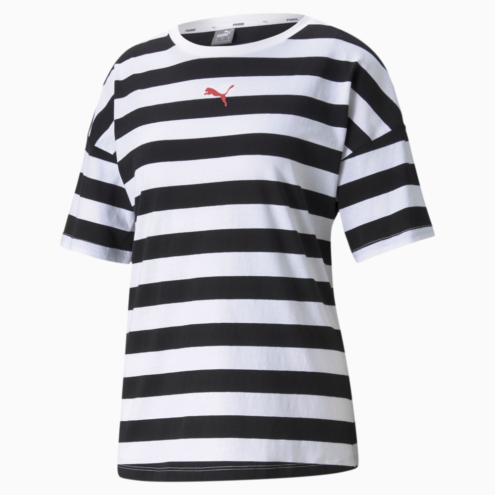 фото Футболка summer stripes printed women's tee puma