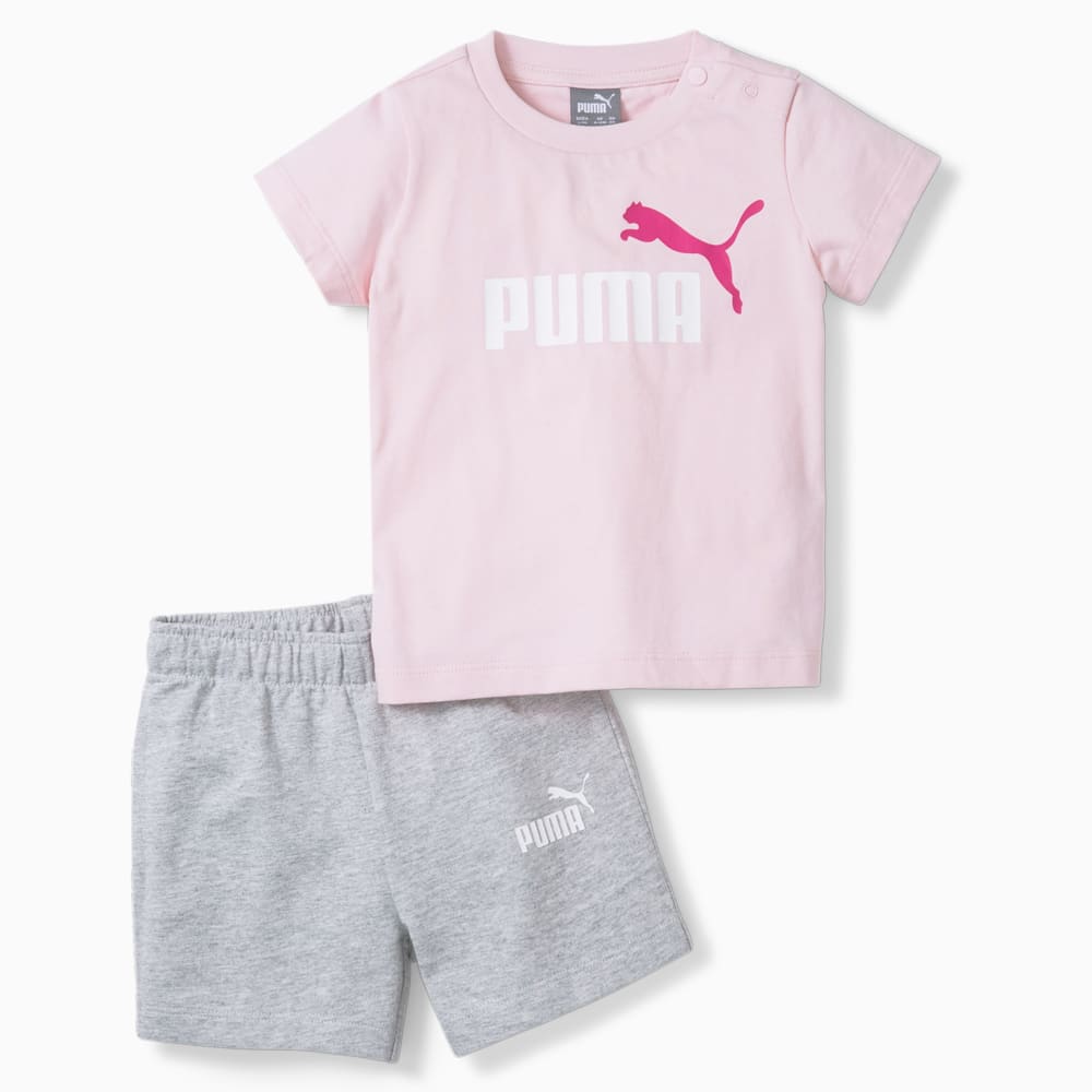 Изображение Puma Детский комплект Minicats Tee and Shorts Babies' Set #1: Chalk Pink