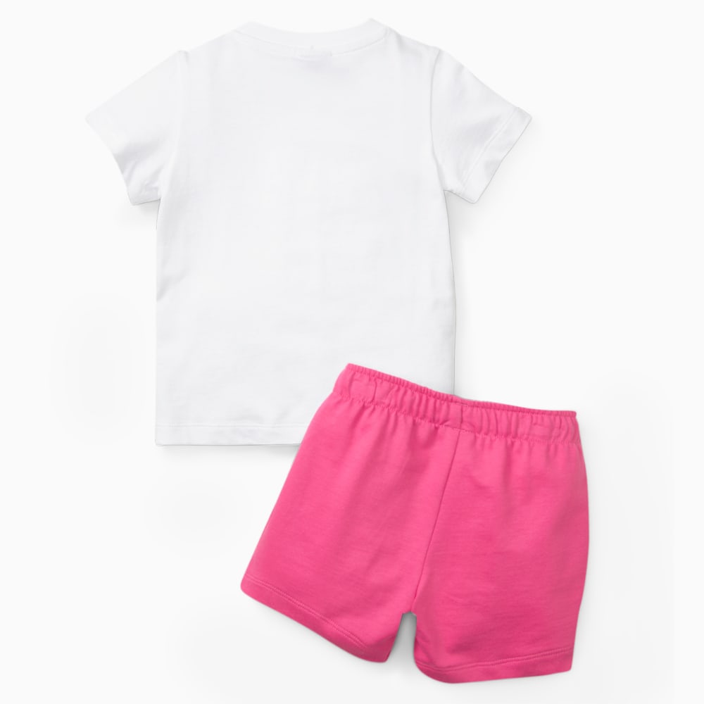 Зображення Puma Дитячий комплект Minicats Tee and Shorts Babies' Set #2: PUMA White-Pearl Pink