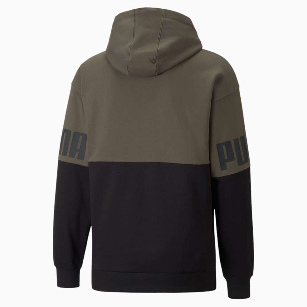 

PUMA - male - Толстовка Power Colourblock Men' Hoodie – Grape Leaf –, Зеленый