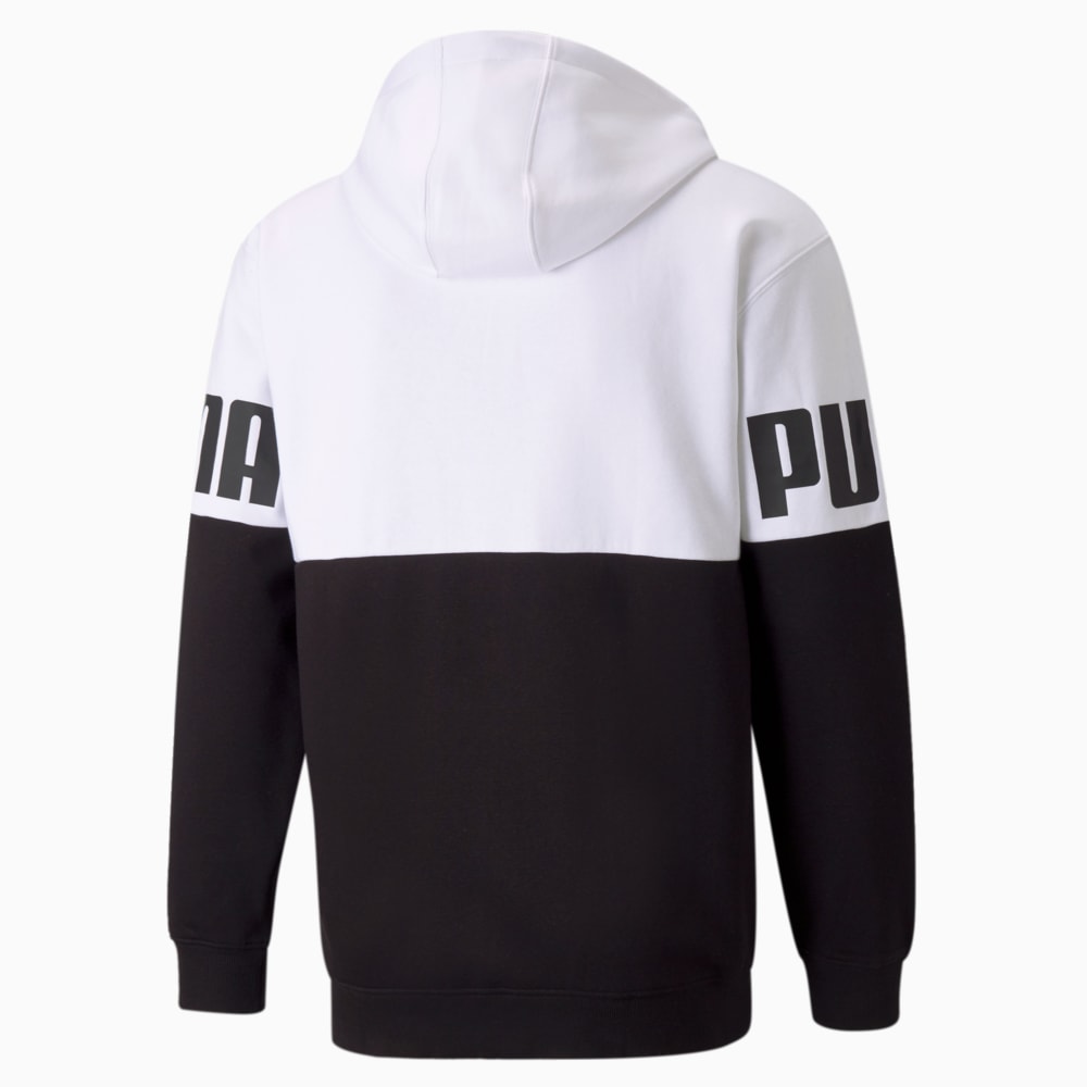 

PUMA - male - Толстовка Power Colourblock Full-Zip Men's Hoodie – Puma White –, Белый