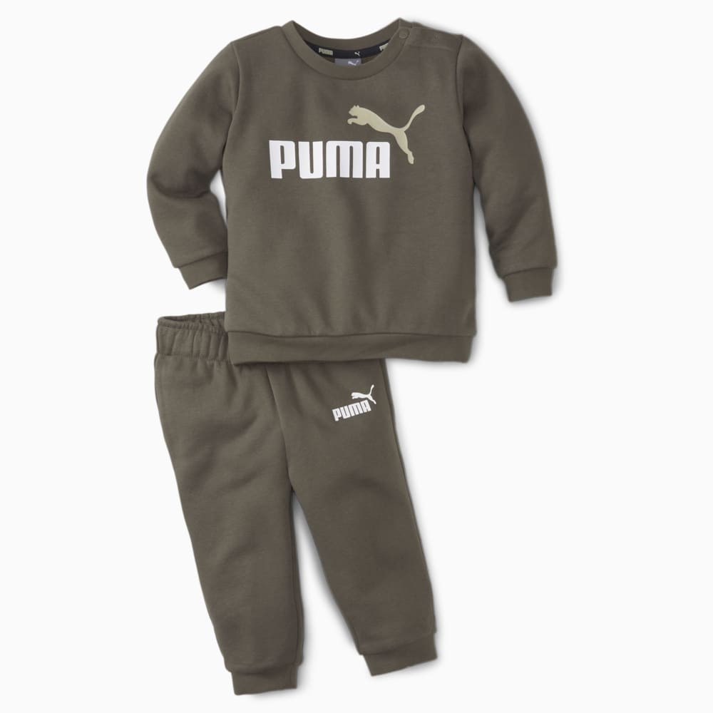 Изображение Puma Детский комплект Essentials Minicats Crew Neck Babies' Jogger Suit #1: Grape Leaf