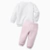 Изображение Puma Детский комплект Essentials Minicats Crew Neck Babies' Jogger Suit #2: Puma White-chalk pink