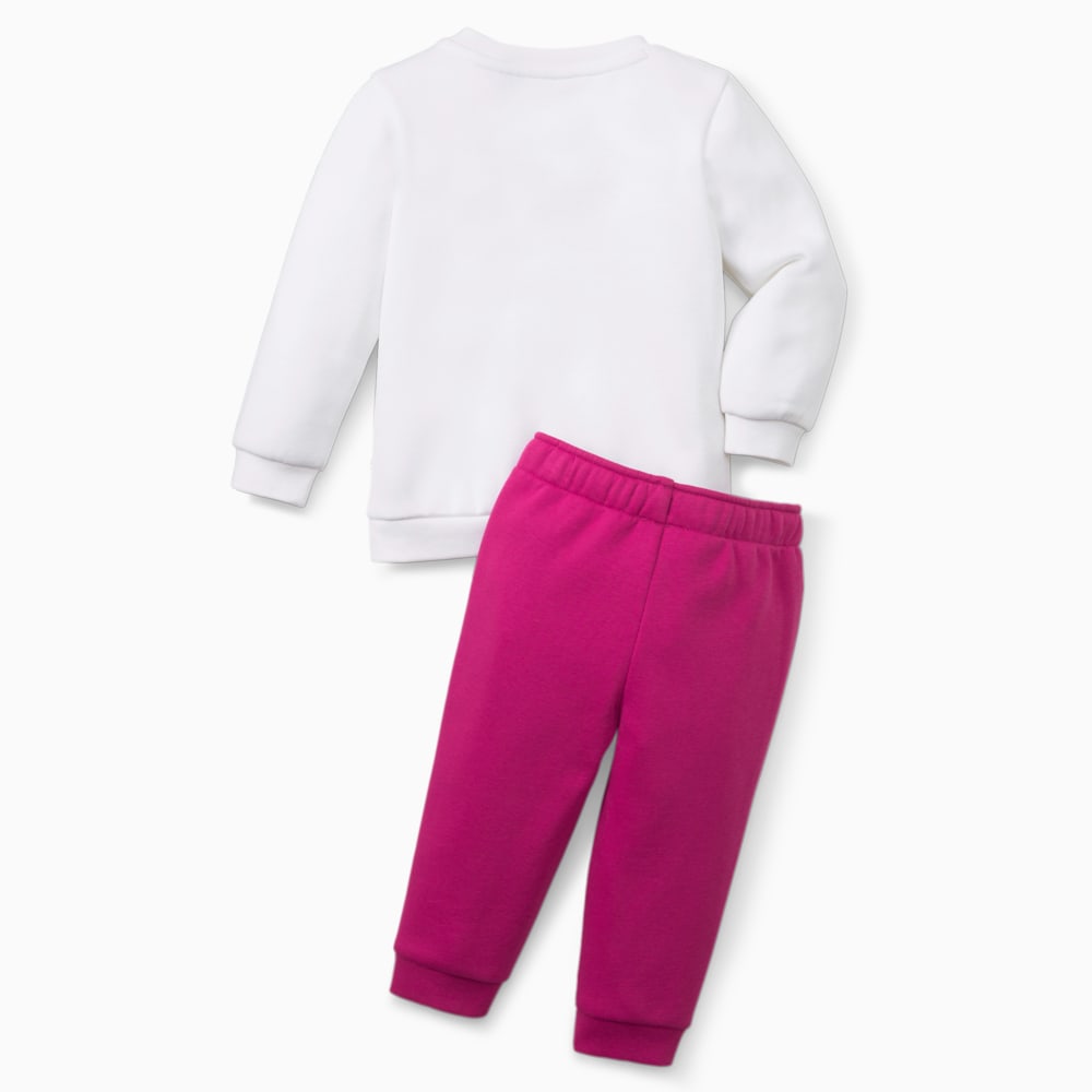 Зображення Puma Дитячий комплект Essentials Minicats Crew Neck Babies' Jogger Suit #2: Festival Fuchsia-porcelain