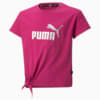 Зображення Puma Дитяча футболка Essentials+ Logo Knotted Youth Tee #1: Festival Fuchsia
