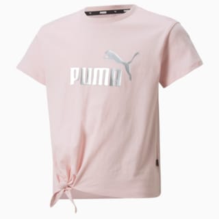 Изображение Puma Детская футболка Essentials+ Logo Knotted Youth Tee