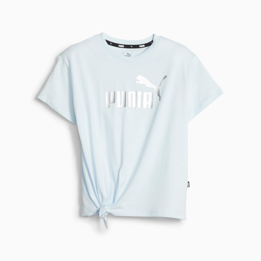 Essentials+ Logo Knotted Youth Tee | 846956_69 Puma Sku: | | Blue