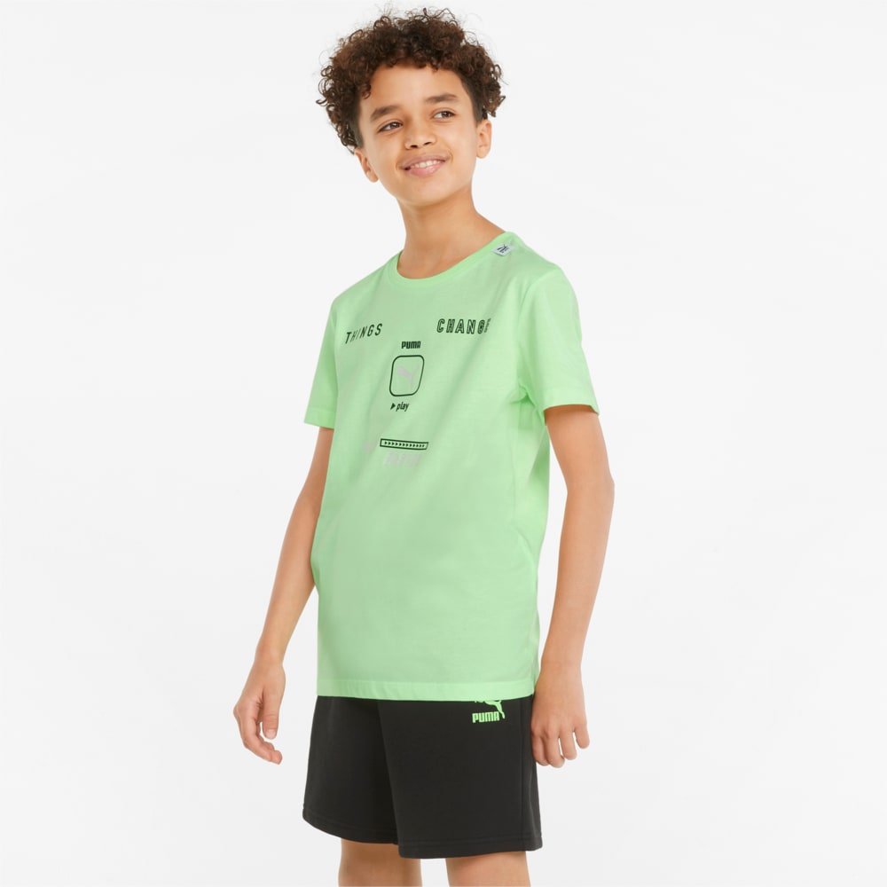 Изображение Puma Детская футболка Play UV Graphic Youth Tee #1