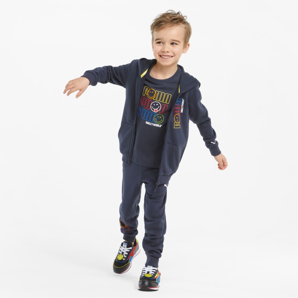 

PUMA - Детская толстовка PUMA x SMILEY WORLD Full-Zip Kids' Hoodie – Parisian Night –, Синий