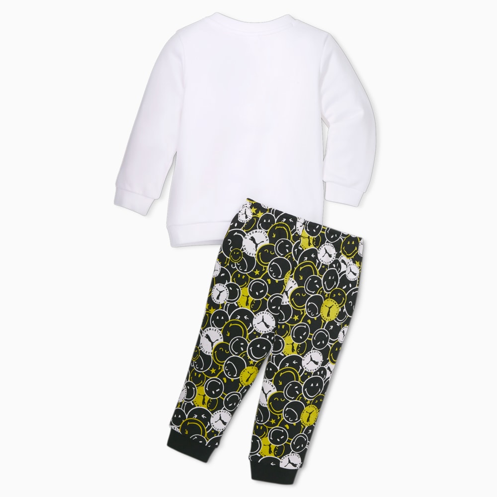 Изображение Puma Детский комплект PUMA x SMILEY WORLD Babies' Minicat Jogger Set #2: Puma White