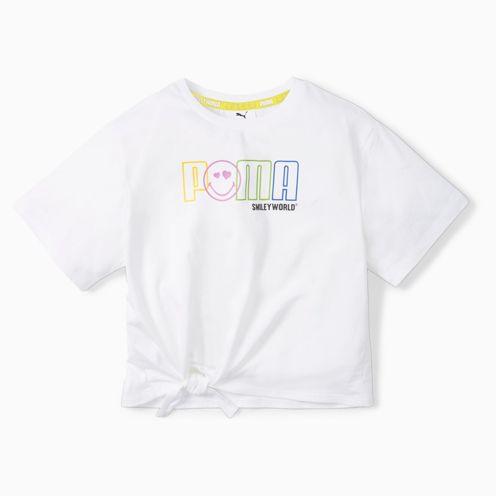 Зображення Puma Дитяча футболка PUMA x SMILEY WORLD Kids' Tee #1: Puma White