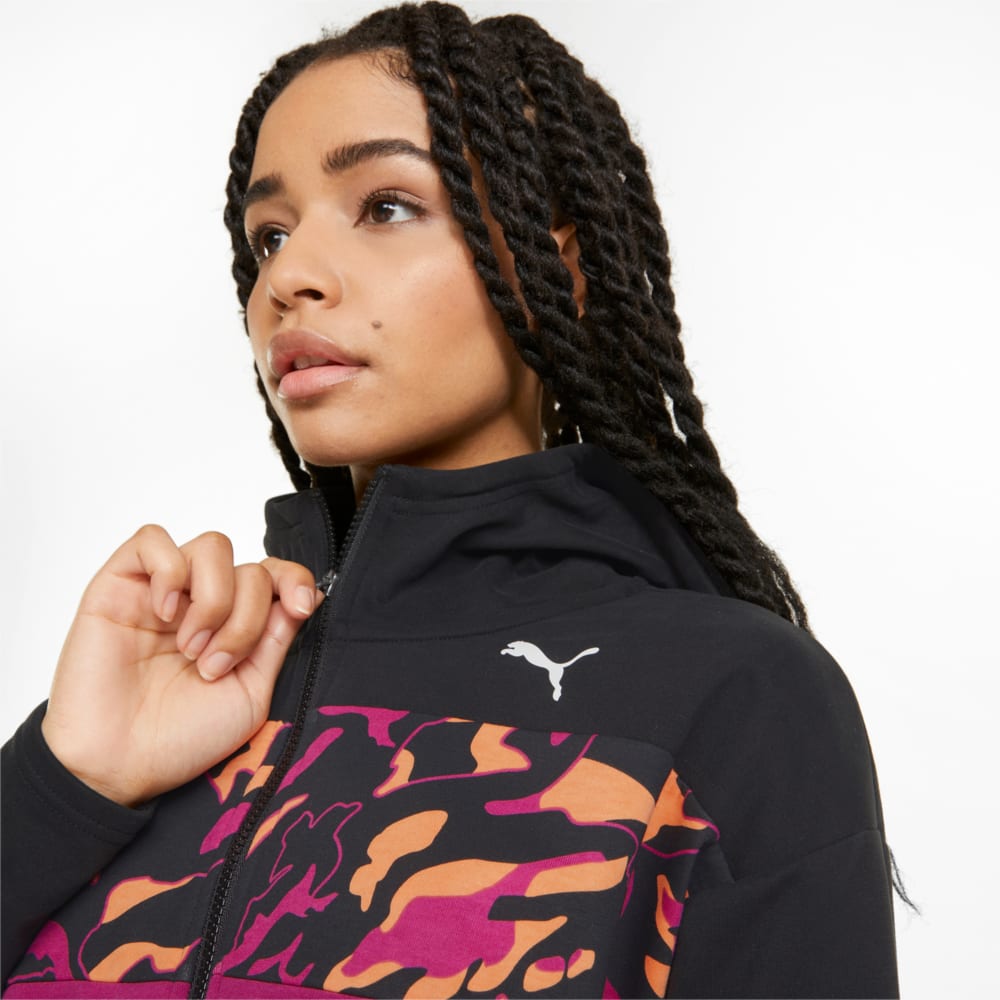 

PUMA - female - Толстовка Modern Sports Printed Full-Zip Women’s Hoodie – Puma Black –, Черный