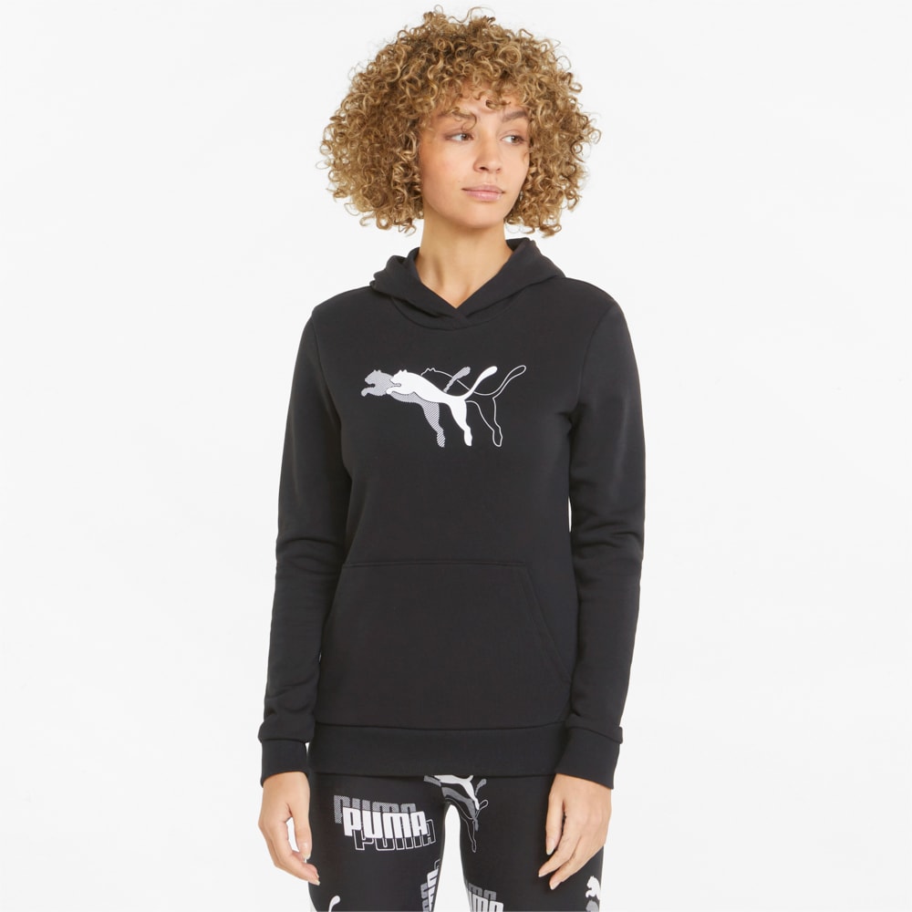 Зображення Puma Толстовка Power Graphic Women's Hoodie #1: Puma Black